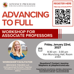 flyer with white background and red and black text